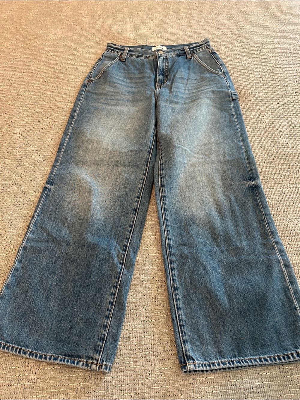 Pistola Medium Blue High-Rise Straight Jeans